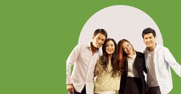 group of young asians